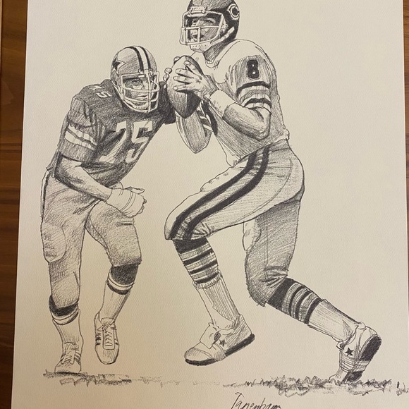 1981 Shell Oil Chicago Bears Posters Payton Page Harper Fencik Evans Baschnagel - Picture 3 of 7